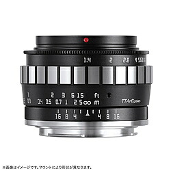 銘鏡光学 銘匠光学 TTArtisan 23mm f/1.4 C 23mm f/1.4C M43(BS) TTArtisan ブラックｘシルバー 23mmf/1.4CM43(BS) ［マイクロフォーサーズ /単焦点レンズ］ 23MMF1.4CM43BS [代引不可]
