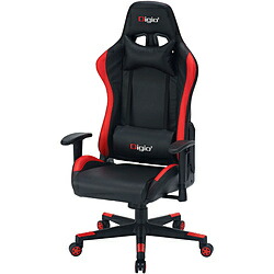【貨物輸送無料】 Nakabayashi GMC-101-R ゲーミングチェア [居敷き W560ｘD540ｘH1270～1350粍]  赤いこと GMC101R インテリア・寝具・収納-デスク用チェア