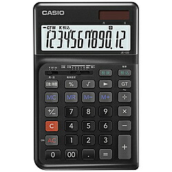 CASIO(カシオ) 人間工学電卓 ブラック JE-12D-BK-N ［12桁］ JE12DBKN