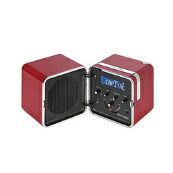 BRIONVEGA ブルートゥーススピーカー radio.cubo Red TS522D+S 50-R-J ［Bluetooth対応］ TS522D+S50RJポータブルスピーカー