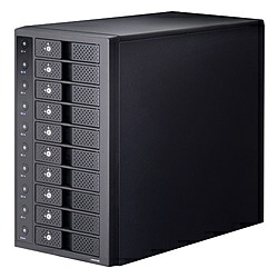 CENTURY(世紀) HDD容れもの USB-C＋USB-A繋ぎ合わせる 裸族の天の原主柱 10Bay USB10G IS(Mac/Windows11相応う) 黒いこと CRST1035U32CIS2 ［3.5in相応う /SATA /10台］ CRST1035U32CIS2