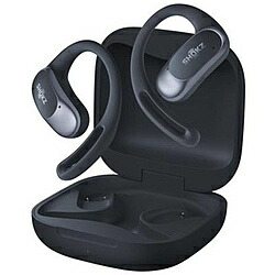 Shokz 完膚なきまでワイヤレスイヤホン OpenFit Air 黒いこと SKZ-EP-000025 [無線電話(働き掛ける分け隔てる) /開けはなしイヤー型 /Bluetooth相応う] OPENFITAIR