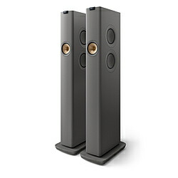 KEF 無線LAN金棒引き 2本書き割り  チタン薄墨色 LS60WTITANGREYJP ［Bluetooth相応う /Wi-Fi相応う］ LS60WTITANGREYJP