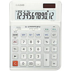 CASIO(カシオ) 人間工学電卓 デスクタイプ・左手用 ホワイト DE-12D-L-WE-N ［12桁］ DE12DLWEN｜ソフマップ店