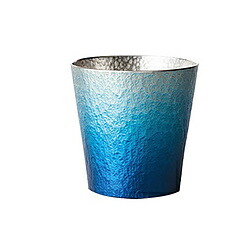 千田琉璃食器 環 ロイヤル青色 タンプラー 年寄りの 320ml 447107