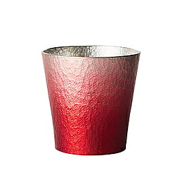 千田琉璃食器 環 サクラ色赤いこと タンプラー 年寄りの 320ml 447096