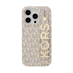 マイケル教科課程 MICHAEL KORS - か細い 一回り 入れもの 胴締め付 iPhone 16 Pro （6.3in） 入れもの  Vanilla MKSRVNLWPIP2463P MKSRVNLWPIP2463P