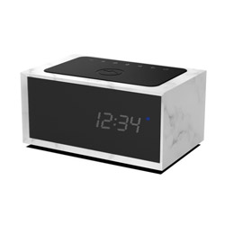 Geneva ブルートゥーススピーカー Time Digital White Marble GTD-WHM ［Bluetooth相応う］ GTD-WHM