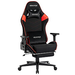 ルームワークス VES-S2FTRD ゲーミングチェア [W720ｘD720ｘH1205～1275mm] VESTEX S2FTシリーズ(フットレスト付き) レッド VES-S2FTRD