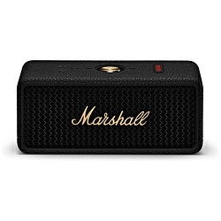 Marshall(マーシャル) ブルートゥーススピーカー Emberton III Black and Brass 黒いこと＆金管楽器  ［雨合羽 /Bluetooth相応う］ EMBERTON3BLACK＆BRASS