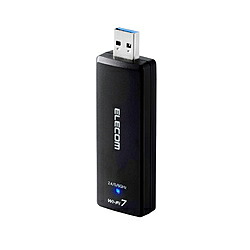 ELECOM(エレコム) WDC-BE28TU3-B 無線LAN子機 USB-A接続 2880+2880+688Mbps (Windows11対応) ブラック ［Wi-Fi 7(be)］ WDCBE28TU3B