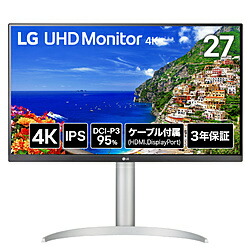 LG(エルジー) PCモニター  LG UHD Monitor 4K 27UP650K-W ［27型 /4K(3840×2160） /ワイド /60Hz］ 27UP650K-W