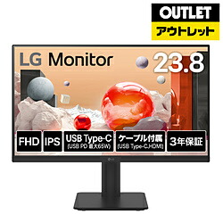 LG(エルジー) USB-C相応う マイコン管する LG Monitor 24MS570B-B [23.8型 /盛りだくさん固定ディスク(1920×1080) /広々とした]【外箱不良品】 *24MS570BB [振込不可]