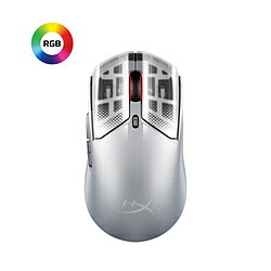 HYPERX ゲーミングマウス Pulsefire Haste 2 S Wireless しろがね色 9B002AA ［光学式 /有線／無線電話(無線電話) /6名取り草 /USB］ 9B002AA
