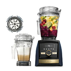 バイタミックス Vitamix A3500i 1.4L大気圏容れもの書き割り Gold付け紙  マットネイビー VM0188GN