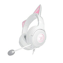 RAZER(レイザー) RZ04-04730600-R3M1 ゲーミングヘッドセット Kraken Kitty V2「ネコミミ」 White ［USB /両耳 /ヘッドバンドタイプ］ RZ04-04730600-R3M1 【sof001】 [振込不可] [代引不可]