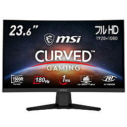 MSI(エムエスアイ) MAG 244C ゲーミングモニター ［23.6型 /フルHD(1920×1080) /ワイド /曲面型］ MAG244C