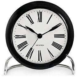 インテック 置き時計 Roman Table Clock 11cm ブラック・文字盤ホワイト(ローマ数字) AJ43671 AJ43671