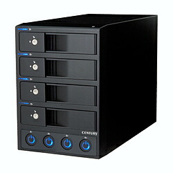 CENTURY(世紀) CRCH35U3IS3 HDD/SSD容れもの USB-A繋ぎ合わせる 裸族の宇宙カプセル泊まり Ver.3 黒いこと ［3.5in相応う /SATA /4台］ CRCH35U3IS3