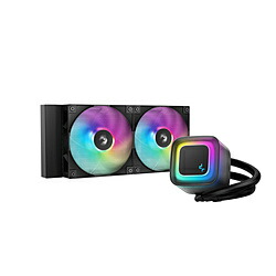 DEEPCOOL 水冷中央処理装置冷房装置 120粍気違いｘ2 [LGA1851/1700/1200/1155/1151/1150・AM5/AM4] LE240 V2 黒いこと R-LE240-BKAMMC-G-2 RLE240BKAMMCG2