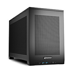 SHARKOON PCケース [Mini-ITX] ＋ケースファンｘ3＋コントローラー REBEL C20 ITX RGB ブラック REBELC20ITXRGB
