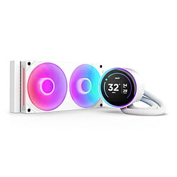 NZXT 水冷中央処理装置空調設備 KRAKEN Elite RGB240 (2024) 白いこと RL-KR24E-W2 120粍愛読者ｘ2 [LGA1851/1700/1200/115x・AM5/AM4] RLKR24EW2 【864】