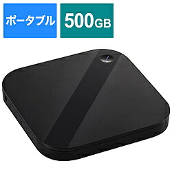 ELECOM(エレコム) ESD-ESH0500GBK 外付けSSD USB-A接続 タブレットPC / スマホ向け(USB-Aケーブル別途)(Android/iPadOS/iOS/Mac/Windows11対応) ［500GB /ポータブル型］ ESDESH0500GBK 【852】 [振込不可]｜ソフマップ店