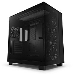 NZXT マイコン入れもの [ATX /Micro ATX /Mini-ITX] H9 Flow 黒いこと コマーシャル-H91FB-01 CMH91FB01 パソコン・周辺機器-PCパーツ-PCケース・筐体