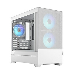 FRACTAL DESIGN(フラクタルデザイン) PCケース [Micro ATX /Mini-ITX] Pop Mini Air RGB White TG Clear Tint ホワイト FD-C-POR1M-01 FDCPOR1M01