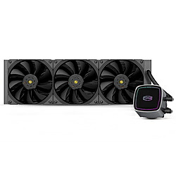 PCCOOLER 水冷CPUクーラー DE360-BK ブラック 120mmファンｘ3 [LGA115X/1200/1700/1851/20XX・AM3/AM4/AM5] DE360BK