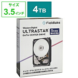 Western Digital 内蔵HDD SATA接続 Ultrastar DC HC310(JPパッケージ版) HUS726T4TALE6L4/JP ［4TB /3.5インチ］ HUS726T4TALE6L4/JP [振込不可]