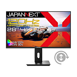 JAPANNEXT JN-28IPS120UHD-HSP ゲーミングモニター   ［28型 /4K(3840×2160） /広広とした］ JN28IPS120UHDHSP