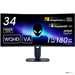 DELL(デル) AW3425DWM-R ゲーミングモニター Alienware ブラック ［34型 /UWQHD(3440&times;1440） /ワイド /曲面型 /60Hz］ AW3425DWMR｜ソフマップ店