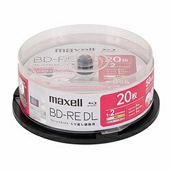 maxell 録画用BD-RE DL   BEV50WPH.20SP ［20枚 /50GB /インクジェット印刷者相応う］ BEV50WPH.20SP 【864】 TV・オーディオ・カメラ-録画・録音用メディア-ブルーレイディスクメディア