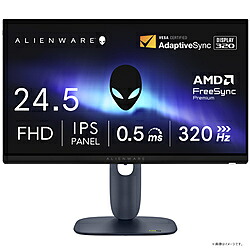 DELL(デル) AW2525HM-R ゲーミングモニター Alienware 25 黒いこと ［24.5型 /盛りだくさん固定ディスク(1920×1080) /広広とした /320サイクル］ AW2525HMR