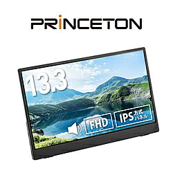 PRINCETON(プリンストン大学) USB-C繋ぎ合わせる 可動性管する  黒いこと PTF-M133A ［13.3型 /盛りだくさん固定ディスク(1920×1080) /広々とした /60サイクル］ PTF-M133A 【864】