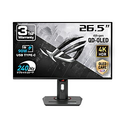 ASUS(エイスース) XG27UCDMG USB-C繋ぎ合わせる ゲーミングモニター ROG Strix OLED  ［26.5型 /有機EL 4K(3840×2160） /広広とした /240サイクル］ XG27UCDMG