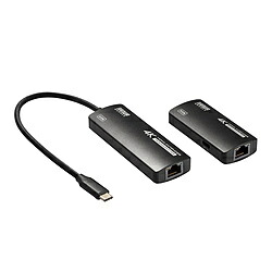 SANWA SUPPLY(サンワサプライ) HDMIエクステンダー [変速機機(USB-C 牡→刃針 ローカルエリアネットワーク) /受付機(ローカルエリアネットワーク 刃針－刃針 HDMI /USB-C刃針給電)] (30m/70m押しひろげる)   VGA-EXHDC ［4K相応う /手動］ VGAEXHDC