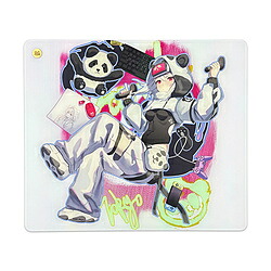 Uncle Panda ゲーミングマウスパッド [490ｘ420ｘ2.5mm] NODE ガラスマウスパッド UP-NODE UP-NODE [振込不可]｜ソフマップ店