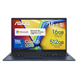ASUS(エイスース) ノートパソコン Vivobook 15 クワイエットブルー X1504VA-C5165BUS X1504VAC5165BUS [振込不可]｜ソフマップ店