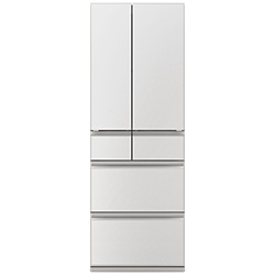 MITSUBISHI(三菱) 三菱冷蔵庫 三菱冷蔵庫 グランドリネンホワイト MR-WZ55N-W ［65.0(cm) /547L /6ドア /観音開きタイプ /2025年］【基本設置料金セット】 MRWZ55NW 【お届け日時指定不可】｜ソフマップ店