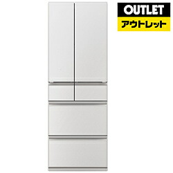 MITSUBISHI(三菱) 冷蔵庫 中だけひろびろ大容量 MZシリーズ（プレミアムフレンチモデル） グランドリネンホワイト MR-MZ54M-W [幅65cm /540L /6ドア /観音開きタイプ /2024年]【生産完了品】【基本設置料金セット】 *MRMZ54MW 【お届け日時指定不可】 [振込不可]｜ソフマップ店
