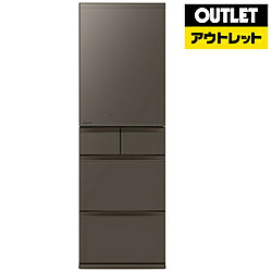 MITSUBISHI(三菱) 冷蔵庫 置けるスマート大容量 MDシリーズ フラットアンバーグレー MR-MD45M-H [幅60cm /451L /5ドア /右開きタイプ /2024年]【生産完了品】【基本設置料金セット】 *MRMD45MH 【お届け日時指定不可】 [振込不可]｜ソフマップ店