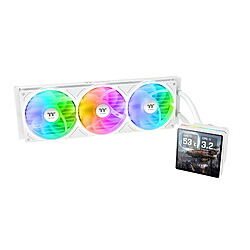 Thermaltake 水冷CPUクーラー 120mmファンｘ3 [LGA2066/2011-3/2011/1851/1700/1366/1200/1156/1155/1151/1150・AM5/AM4] TH360 V3 Ultra ARGB Sync Snow ホワイト CL-W476-PL12SW-A CLW476PL12SWA