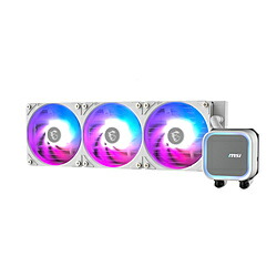 MSI(エムエスアイ) 水冷CPUクーラー 120mmファンｘ3 [LGA1851/1700・AM5/AM4] ホワイト MAG CORELIQUID A13 360 WHITE MAGCORELIQUIDA13360W｜ソフマップ店