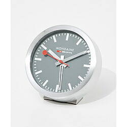 MONDAINE MONDAINE モンディーン 置き時計 アラーム テーブルクロック 12.5cm グッドグレー A997.MCAL.86SBV.2 MON0550000005C03125