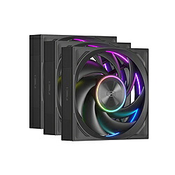PCCOOLER 入れもの気違い×3 [120粍 /3000RPM]  黒いこと F7X120-ARGB-BK3IN1 F7X120ARGBBK3IN1