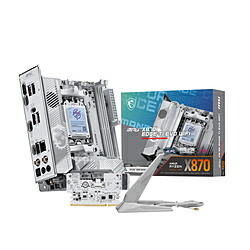 MSI(エムエスアイ) 母ちゃんゲーム盤(Socket AM5)  しろがね色白いこと MPG X870I EDGE TI EVO WIFI ［MiniITX］ MPGX870IEDGETIWIFI