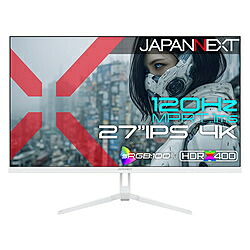 JAPANNEXT JN-IPS27G120U-W ゲーミングモニター ホワイト ［27型 /4K(3840&times;2160） /ワイド /120Hz］ JNIPS27G120UW｜ソフマップ店