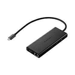 ELECOM(エレコム) ［USB-C 雄→刃針 歌留多拡張スロットｘ2 / HDMI / ローカルエリアネットワーク / USB-Aｘ4 / USB-Cｘ2] USB PD相応う 100W 縛ステイション  黒いこと DST-100BPBK ［USB Power Delivery相応う］ DST100BPBK [振込不可]
